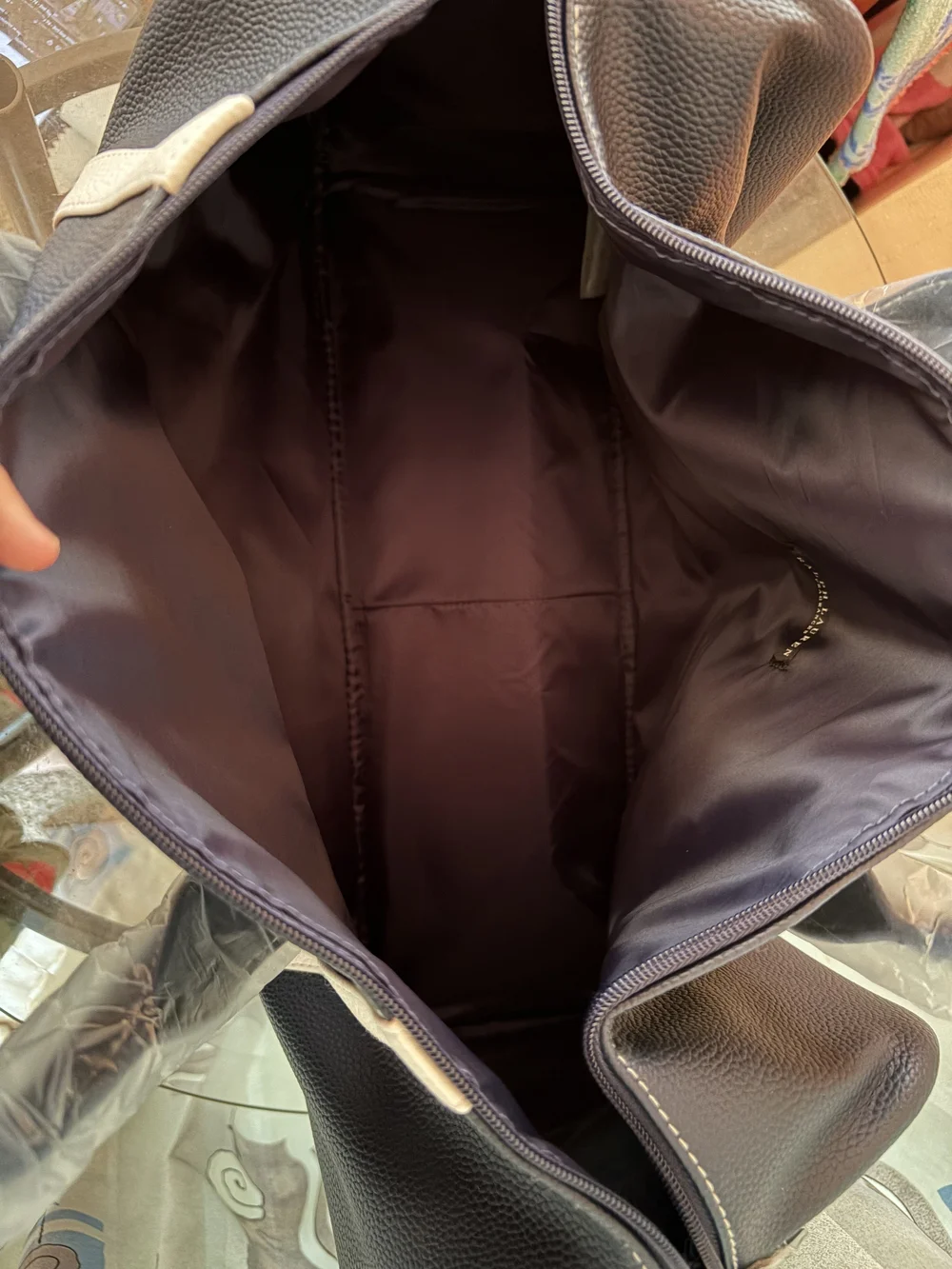 Ralph Lauren Navy & White Polo Logo Duffel Bag